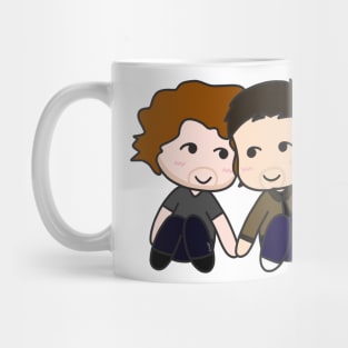 Handholding Chibi Malex Mug